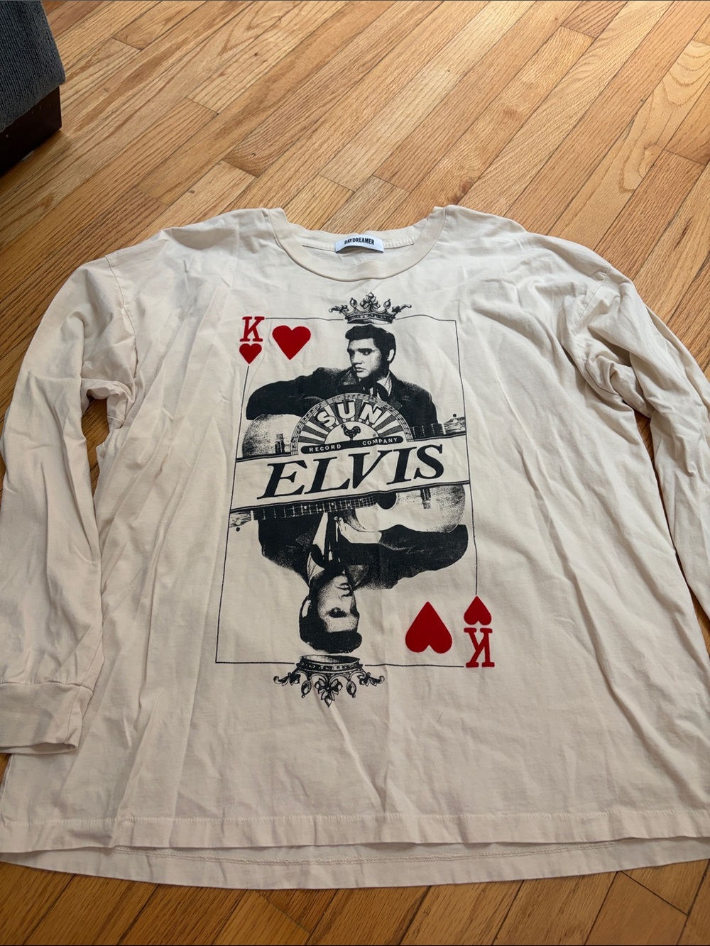 Daydreamer Elvis Sun Records king of hearts long sleeve tee